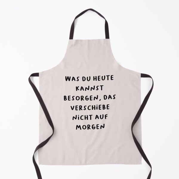 Item preview, "Was du heute kannst besorgen, das verschiebe nicht auf morgen." (What you can do today, do not postpone until tomorrow.) | German Phrases | Minimalist Design designed and sold by RM-Journey.