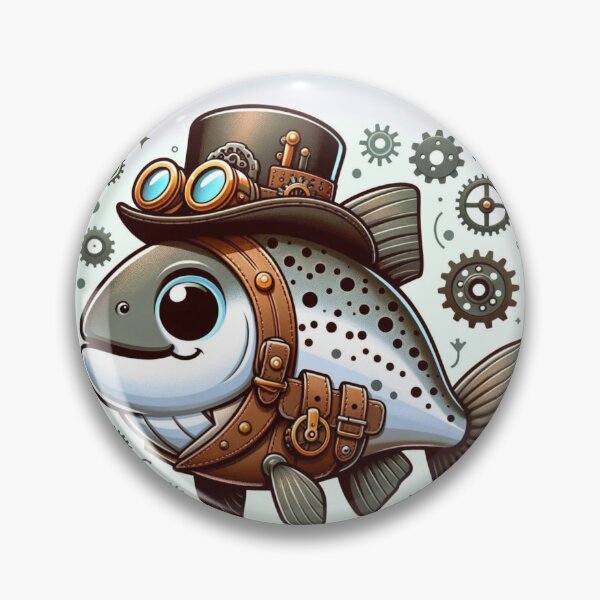 Item preview, Steampunk Bull Trout designed and sold by Sillytoe.