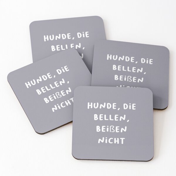 Item preview, "Hunde, die bellen, beißen nicht." (Barking dogs seldom bite.) | German Phrases | Minimalist Design designed and sold by RM-Journey.