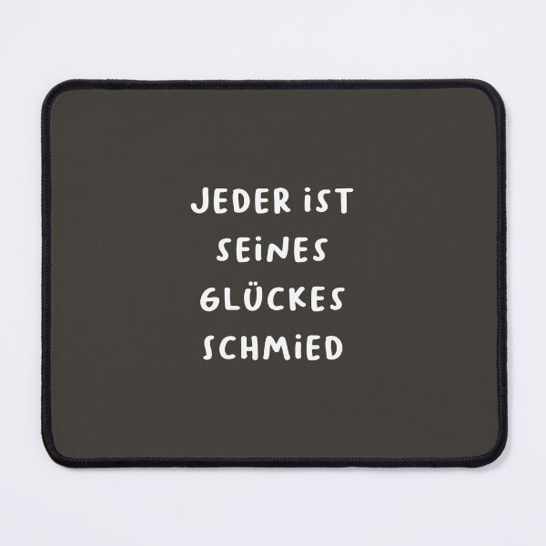 Item preview, "Jeder ist seines Glückes Schmied." (Everyone is the blacksmith of their own fortune.) | German Phrases | Minimalist Design designed and sold by RM-Journey.