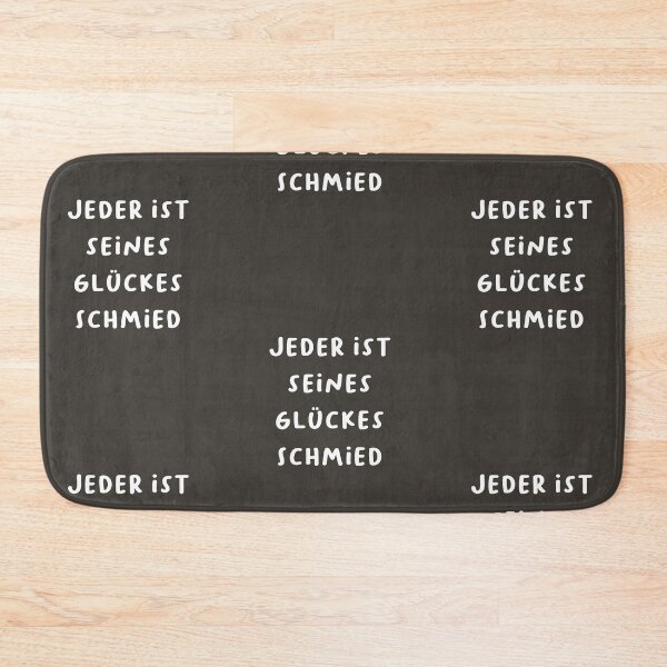 Item preview, "Jeder ist seines Glückes Schmied." (Everyone is the blacksmith of their own fortune.) | German Phrases | Minimalist Design designed and sold by RM-Journey.