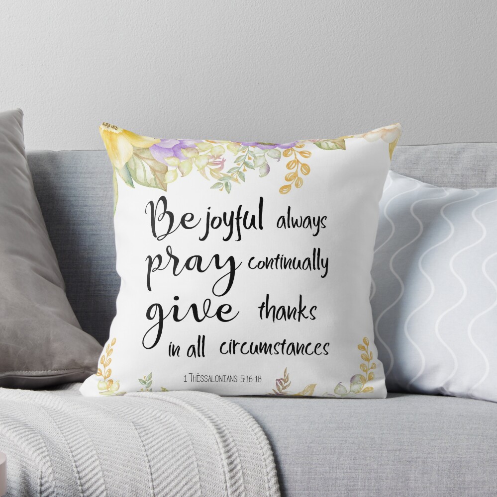 Sticker Soyez Toujours Joyeux Bible Verse Par Tazuzu Redbubble