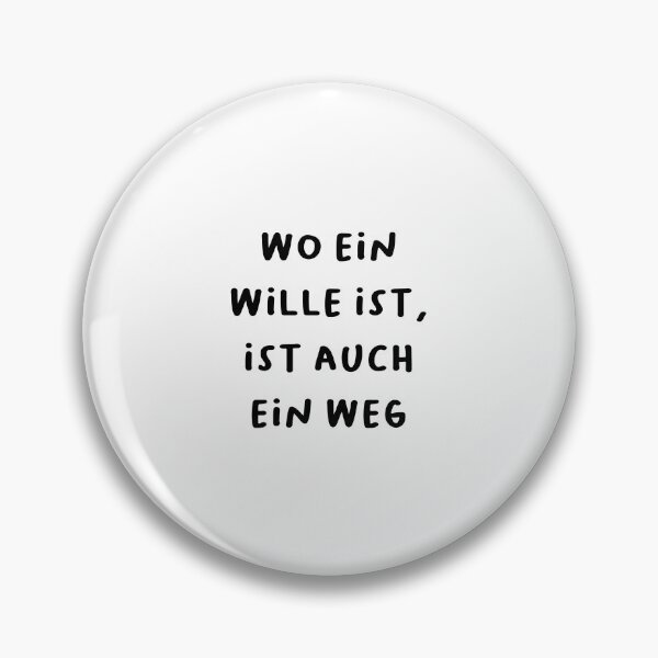 Item preview, "Wo ein Wille ist, ist auch ein Weg." (Where there's a will, there's a way.) | German Phrases | Minimalist Design designed and sold by RM-Journey.