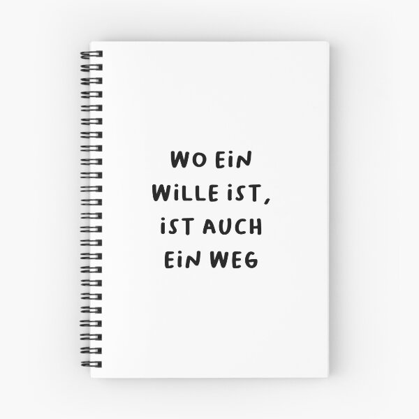 Item preview, "Wo ein Wille ist, ist auch ein Weg." (Where there's a will, there's a way.) | German Phrases | Minimalist Design designed and sold by RM-Journey.