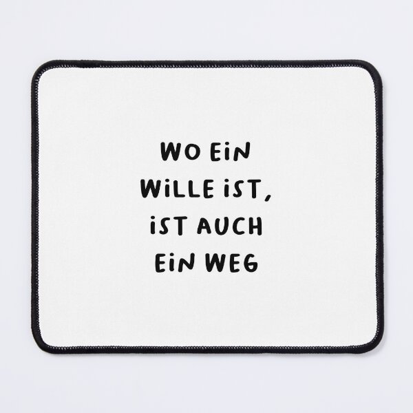 Item preview, "Wo ein Wille ist, ist auch ein Weg." (Where there's a will, there's a way.) | German Phrases | Minimalist Design designed and sold by RM-Journey.
