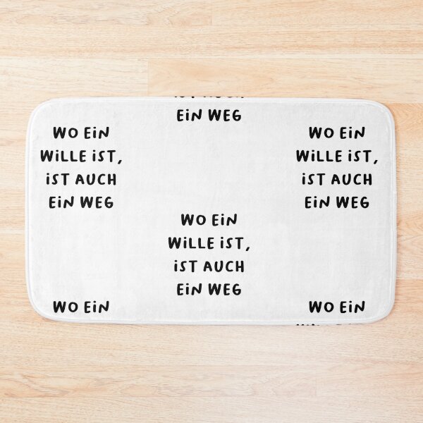 Item preview, "Wo ein Wille ist, ist auch ein Weg." (Where there's a will, there's a way.) | German Phrases | Minimalist Design designed and sold by RM-Journey.