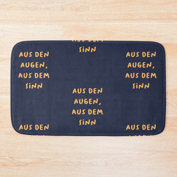 Item preview, "Aus den Augen, aus dem Sinn." (Out of sight, out of mind.) | German Phrases | Minimalist Design designed and sold by RM-Journey.