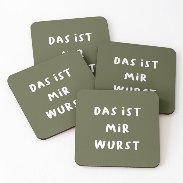 Item preview, "Das ist mir Wurst." (That's sausage to me - meaning I don't care.) | German Phrases | Minimalist Design designed and sold by RM-Journey.