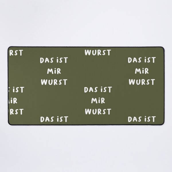 Item preview, "Das ist mir Wurst." (That's sausage to me - meaning I don't care.) | German Phrases | Minimalist Design designed and sold by RM-Journey.