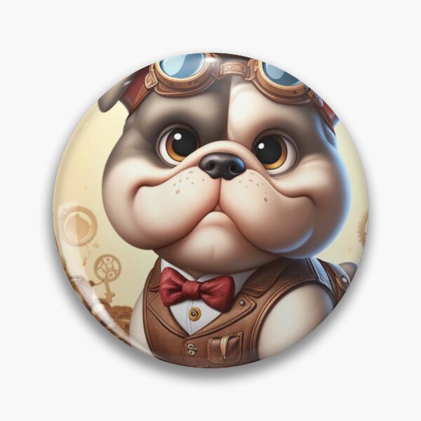 Item preview, Steampunk Bulldog designed and sold by Sillytoe.