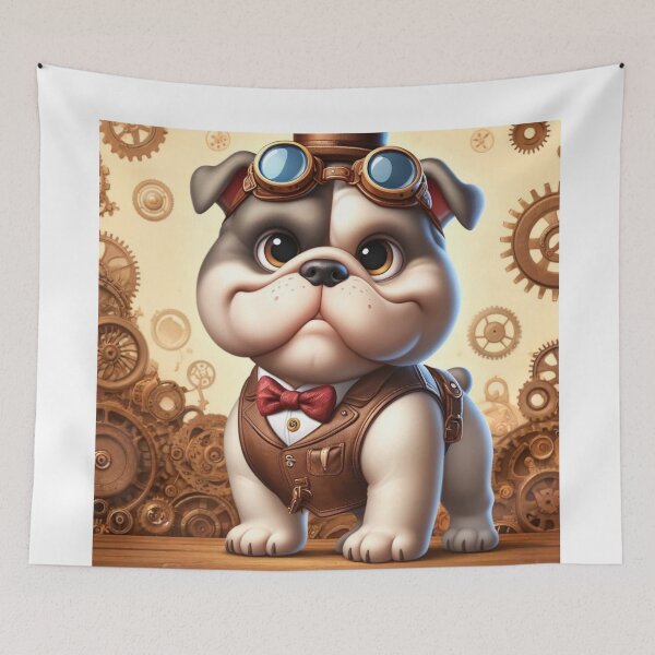Item preview, Steampunk Bulldog designed and sold by Sillytoe.
