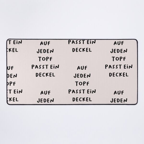 Item preview, "Auf jeden Topf passt ein Deckel." (Every pot has a lid.) | German Phrases | Minimalist Design designed and sold by RM-Journey.