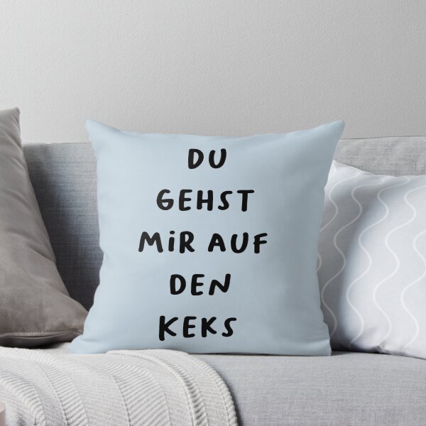 Item preview, "Du gehst mir auf den Keks." (You're getting on my cookie - meaning you're annoying.) | German Phrases | Minimalist Design designed and sold by RM-Journey.
