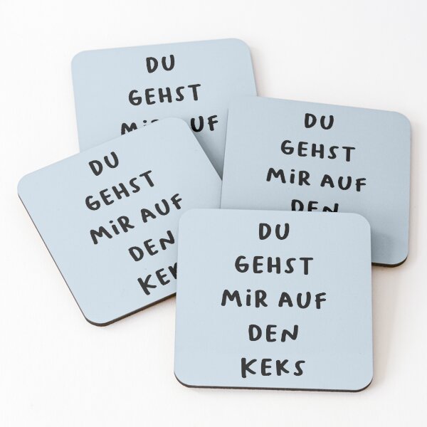 Item preview, "Du gehst mir auf den Keks." (You're getting on my cookie - meaning you're annoying.) | German Phrases | Minimalist Design designed and sold by RM-Journey.