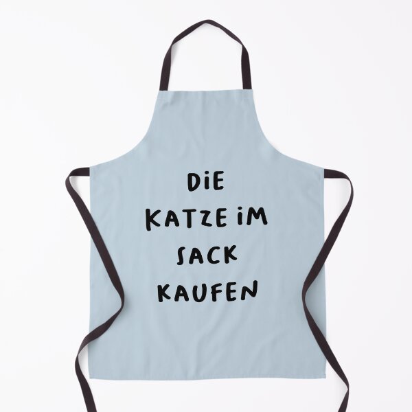 Item preview, "Die Katze im Sack kaufen." (To buy a cat in a sack - meaning to buy something without inspecting it first.) | German Phrases | Minimalist Design designed and sold by RM-Journey.