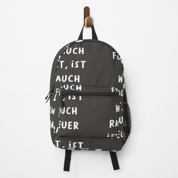 Item preview, "Wo Rauch ist, ist auch Feuer." (Where there's smoke, there's fire.) | German Phrases | Minimalist Design designed and sold by RM-Journey.