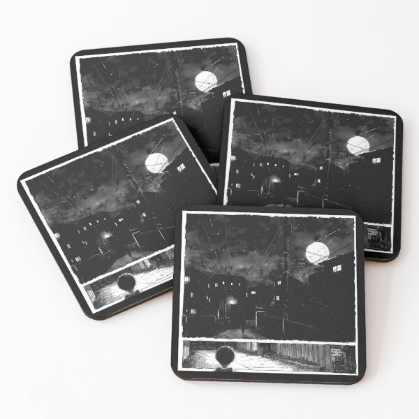Item preview, Solitude’s Lullaby – melancholic black and white anime manga boy designed and sold by ForsakenFrames.