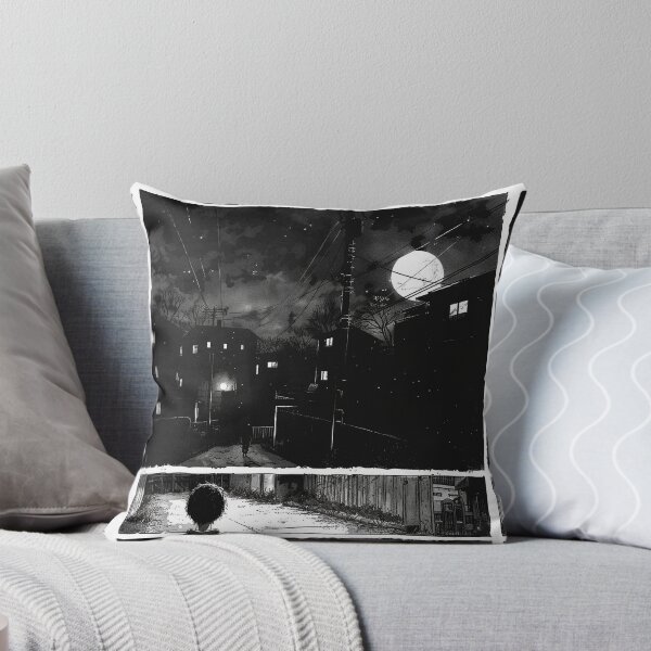 Item preview, Solitude’s Lullaby – melancholic black and white anime manga boy designed and sold by ForsakenFrames.