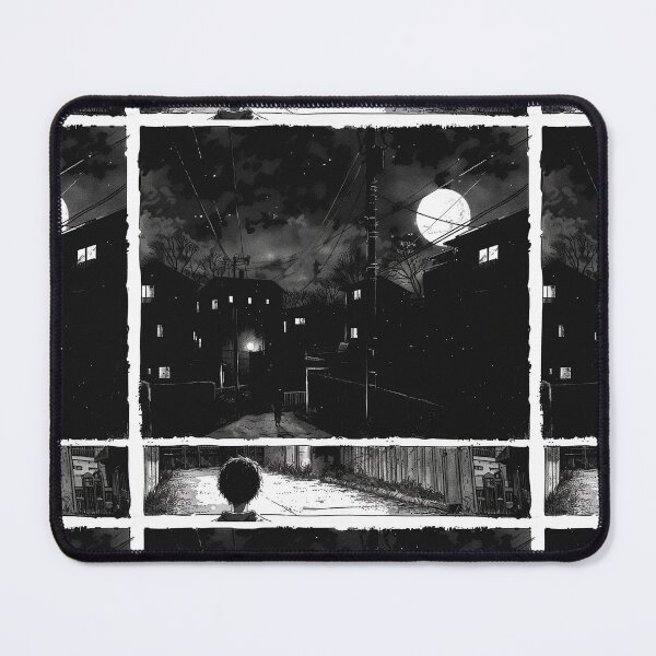 Item preview, Solitude’s Lullaby – melancholic black and white anime manga boy designed and sold by ForsakenFrames.
