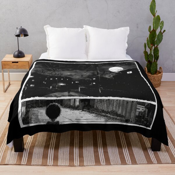 Item preview, Solitude’s Lullaby – melancholic black and white anime manga boy designed and sold by ForsakenFrames.