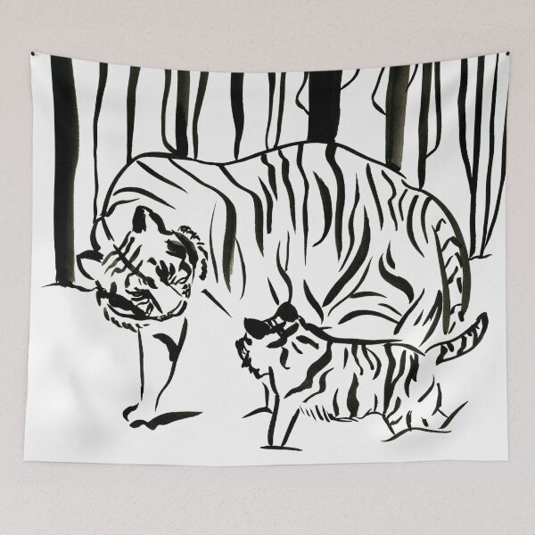 Item preview, Tiger Family  designed and sold by Niina  Niskanen.