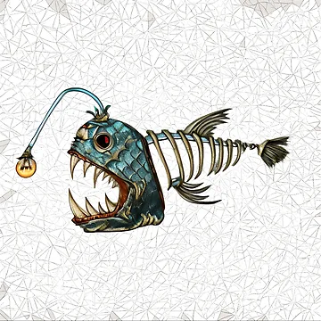 Artwork thumbnail, Dead angler by Glenbobagins