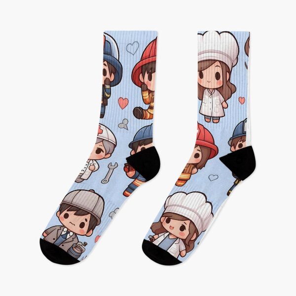 Item preview, Chibi Labor Day Pattern 2.0 designed and sold by StickyGuys.
