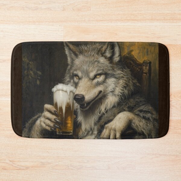 Item preview, The Thirsty Wolf designed and sold by Shannon Hilson.