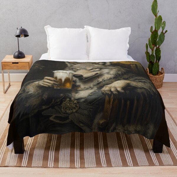 Item preview, The Thirsty Wolf designed and sold by Shannon Hilson.