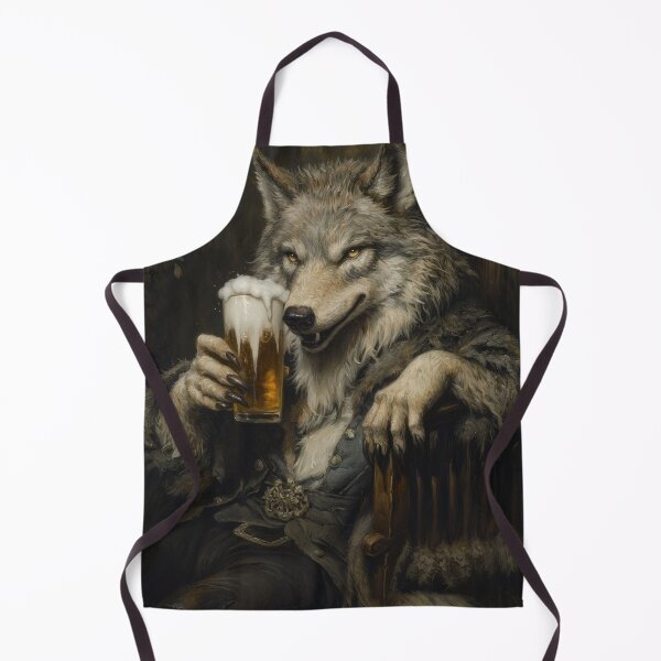 Item preview, The Thirsty Wolf designed and sold by Shannon Hilson.
