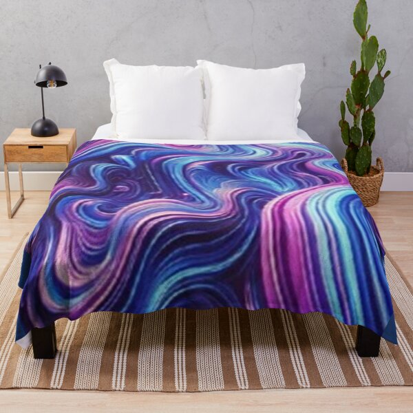 Item preview, Psychedelic Dreams in Purple and Blue designed and sold by annenambiro.