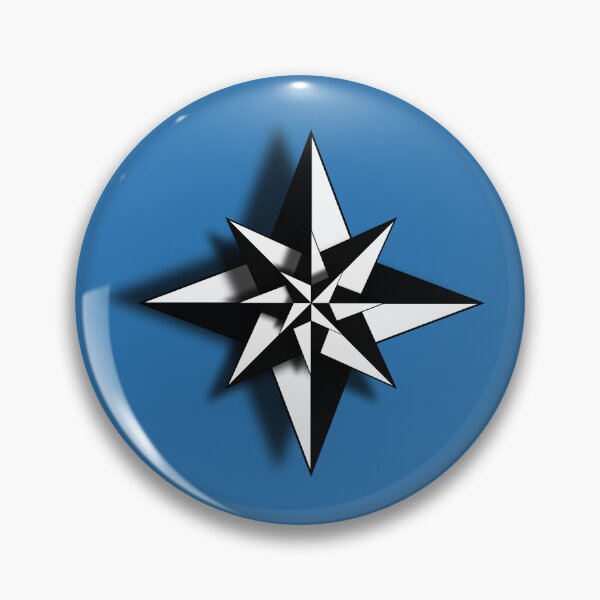 Item preview, Nautical Star Compass Rose Geometric Star designed and sold by M34Kdesign.