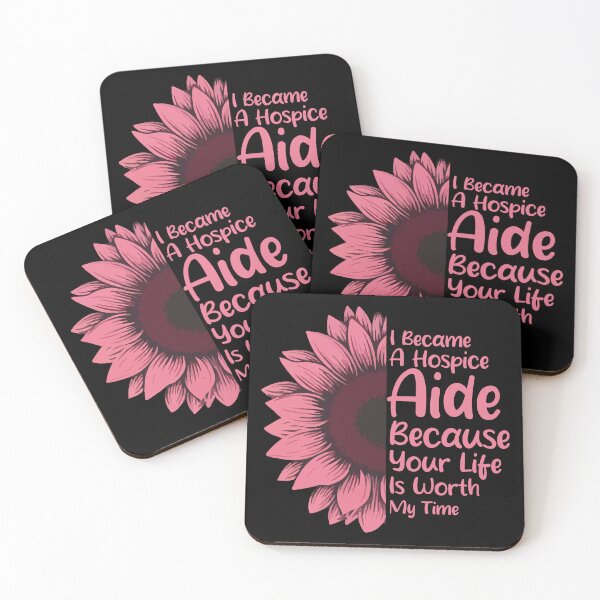 Item preview, I Became A Hospice Aide Because Your Life Is Worth My Time Nurse designed and sold by Stick-Artistry.
