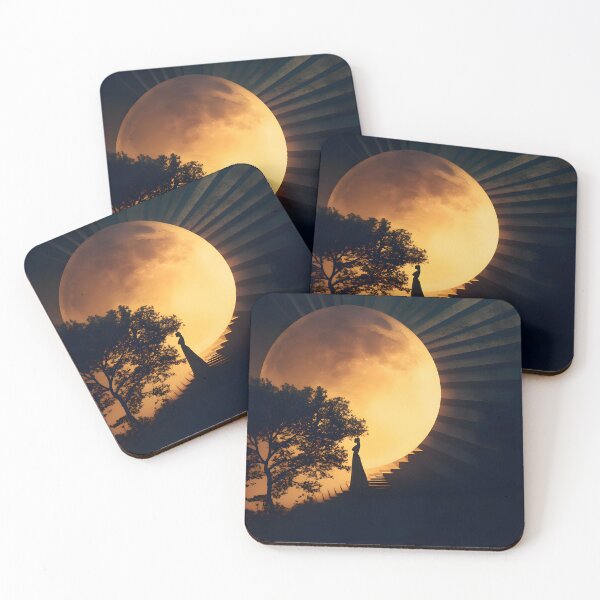 Item preview, Stairway to the Moonlit Horizon designed and sold by AI-Only Creations.
