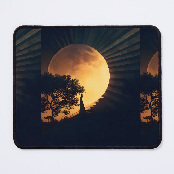 Item preview, Stairway to the Moonlit Horizon designed and sold by AI-Only Creations.