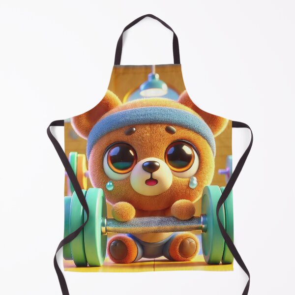 Item preview, Teddy bear lifting weights designed and sold by Osintown.