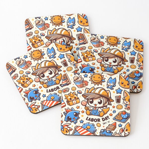 Item preview, Chibi Labor Day Pattern 4.0 designed and sold by StickyGuys.