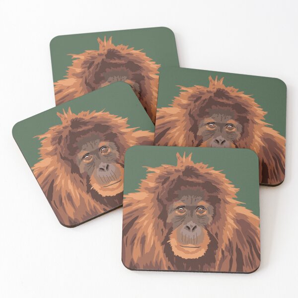 Item preview, Orangutan Portrait designed and sold by GeoCreate.