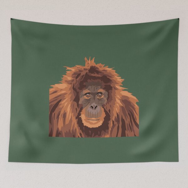Item preview, Orangutan Portrait designed and sold by GeoCreate.