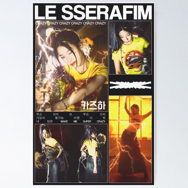 Item preview, LE SSERAFIM Crazy Kazuha designed and sold by luckloe.