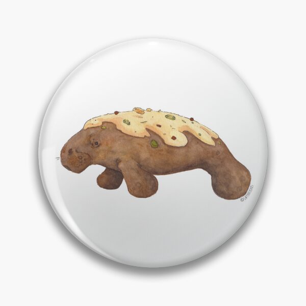 Item preview, Baked Potato Manatee designed and sold by Gwynnerohrs.