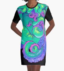 Cthulhu Tentacles Graphic T-Shirt Dress