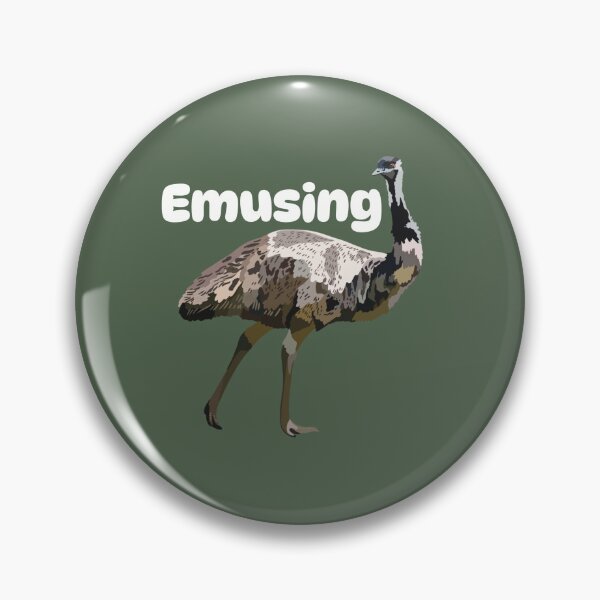 Item preview, E is for Emu,Emu Artwork – Iconic Australian Flightless Bird Illustration and Wildlife Design designed and sold by PrettylittlepastelUk.
