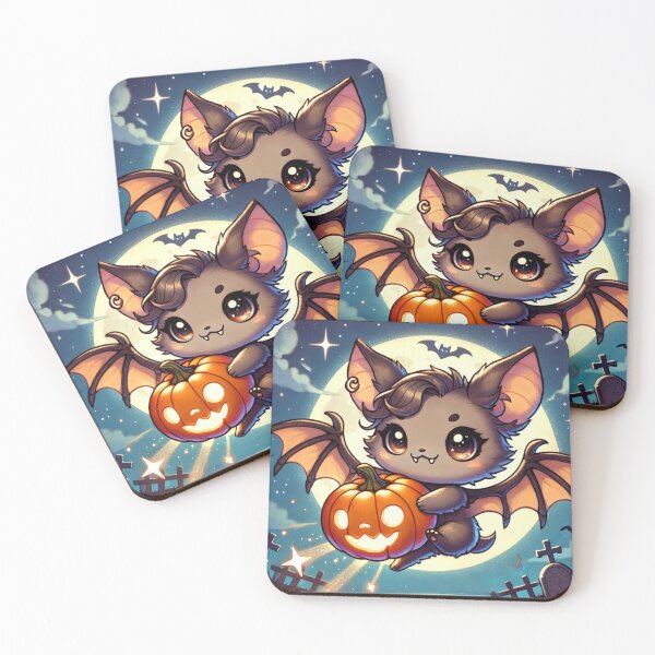 Item preview, Adorable Chibi Bat – Halloween Mischief in the Sky designed and sold by NSB-Design.