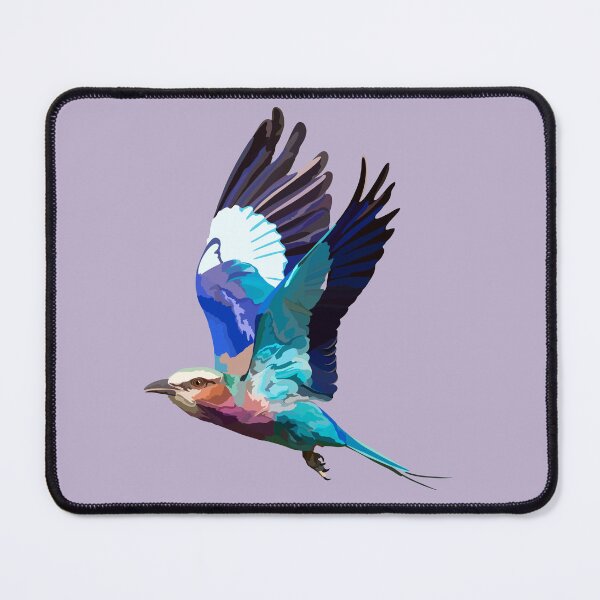 Item preview, L is for Lilac Breasted Roller,Lilac-breasted Roller Illustration – Vibrant Bird Art for Wildlife and Nature Lovers designed and sold by PrettylittlepastelUk.