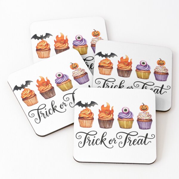 Item preview, Spooky Halloween Cupcake Trick or Treat Design designed and sold by GemBob Creations.