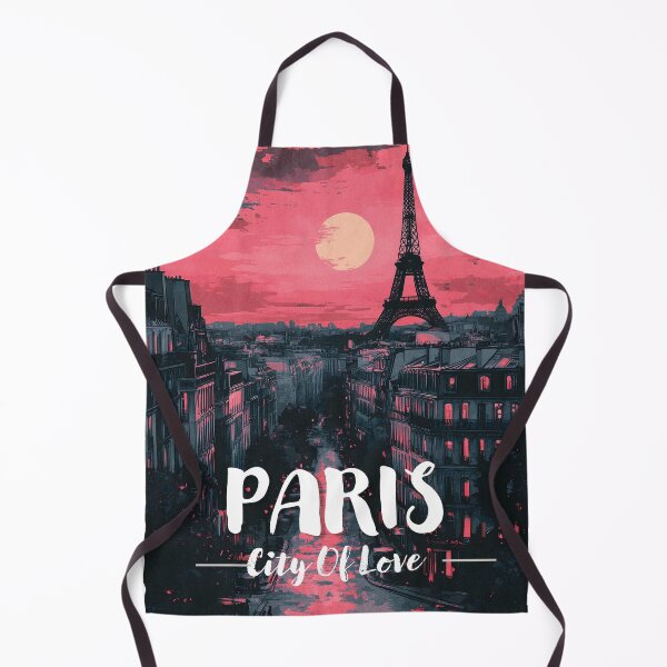 Item preview, Modern & Retro Paris Poster - City of Love with Eiffel Tower designed and sold by Minuitvagabond.