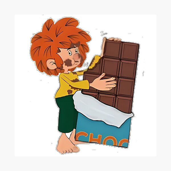 Item preview, Pumuckl isst Schokolade designed and sold by OwLana.