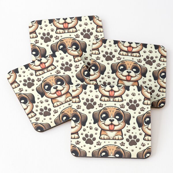 Item preview, Smiley Cute Puppies Pattern cartoon funny pet  designed and sold by Yas_oma.