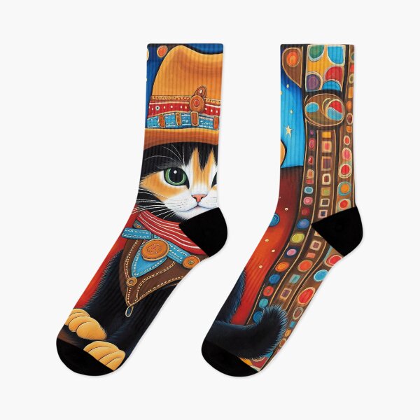 Item preview, Folk Art Kitten as a cowboy designed and sold by Colin Bentham.
